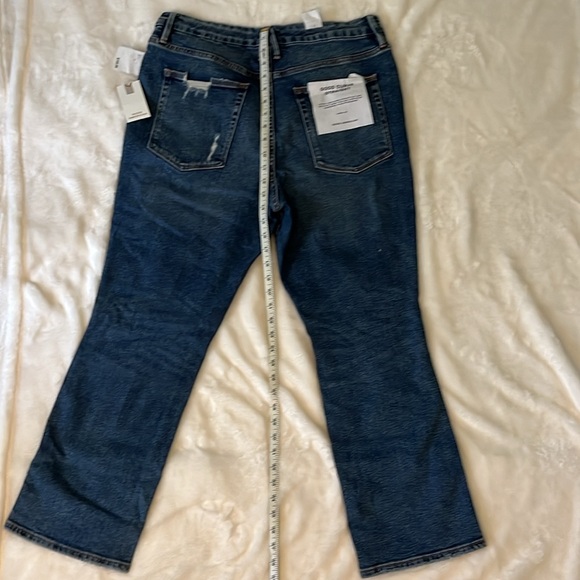 Good American Good Curve Straight Ripped Jeans - Picture 7 of 8